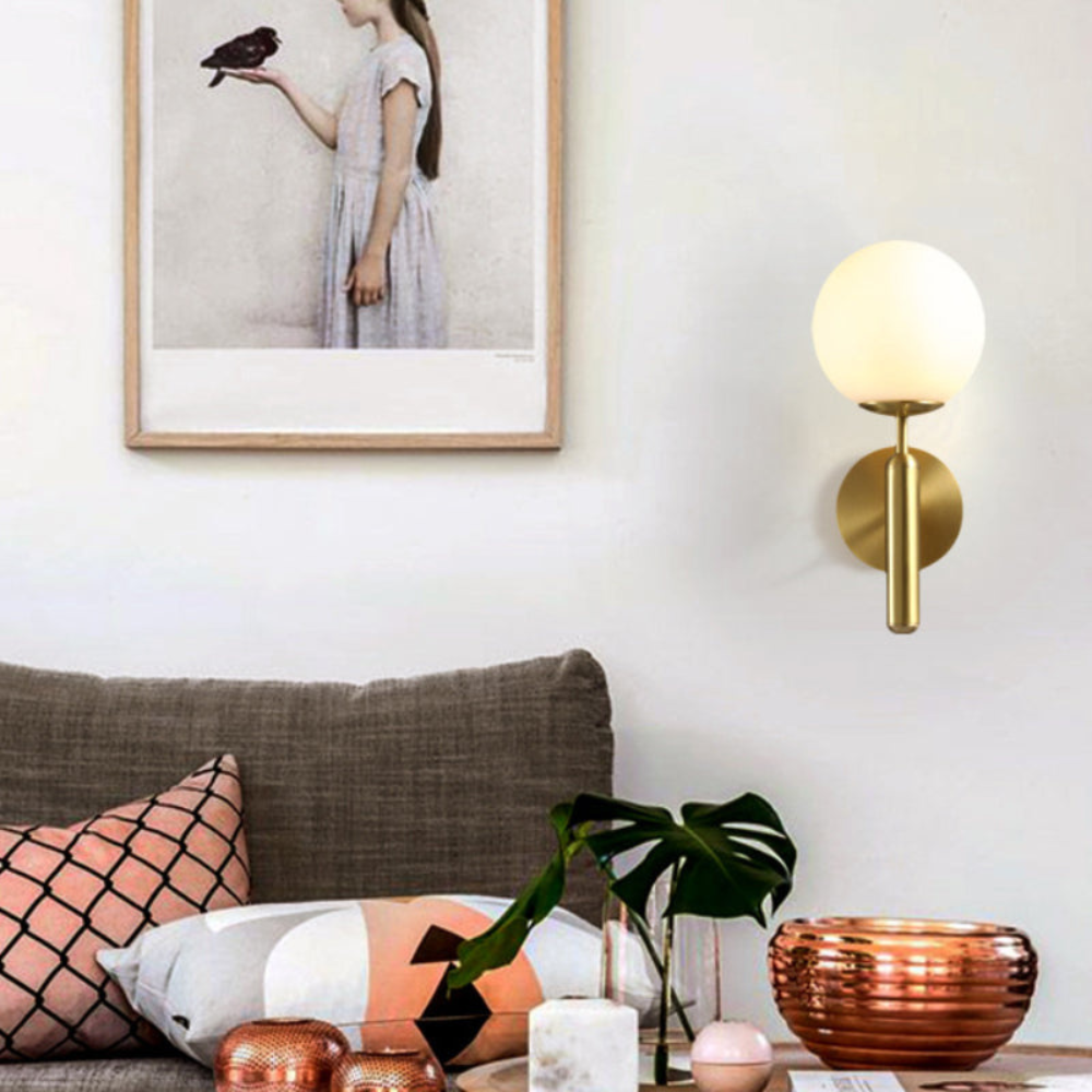 Milky Glow Modern Metal Wall Lamp T2015