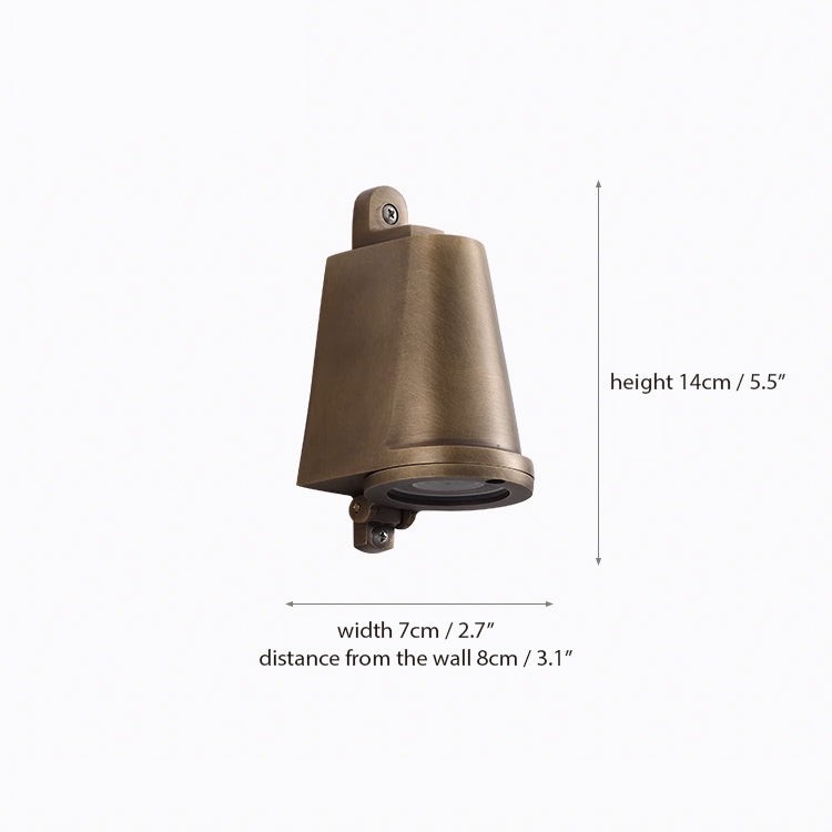 Bluebell Brass Outdoor Rain Proof Wall Light G107