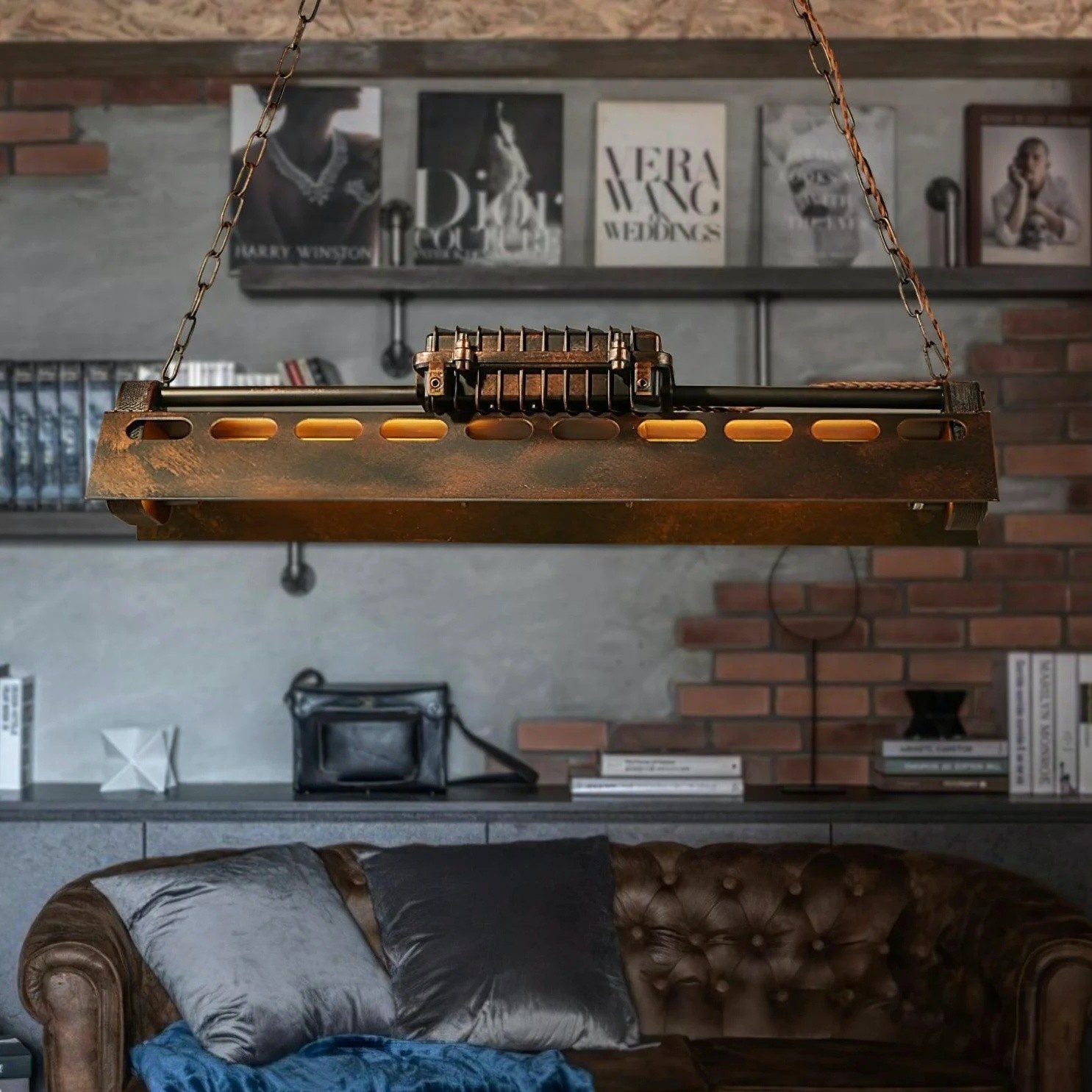 Vintage Industrial Loft Chandelier - Steampunk Style Lighting S222