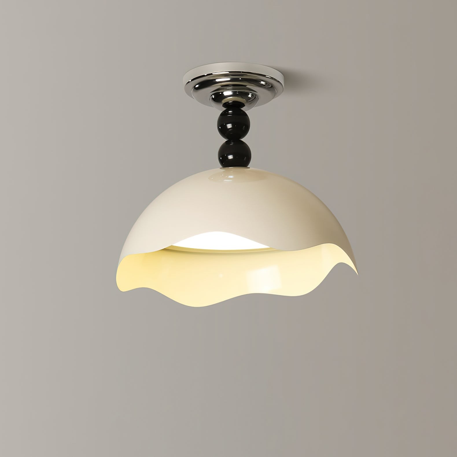 Modern Wave Crest Metal Ceiling Lamp M484
