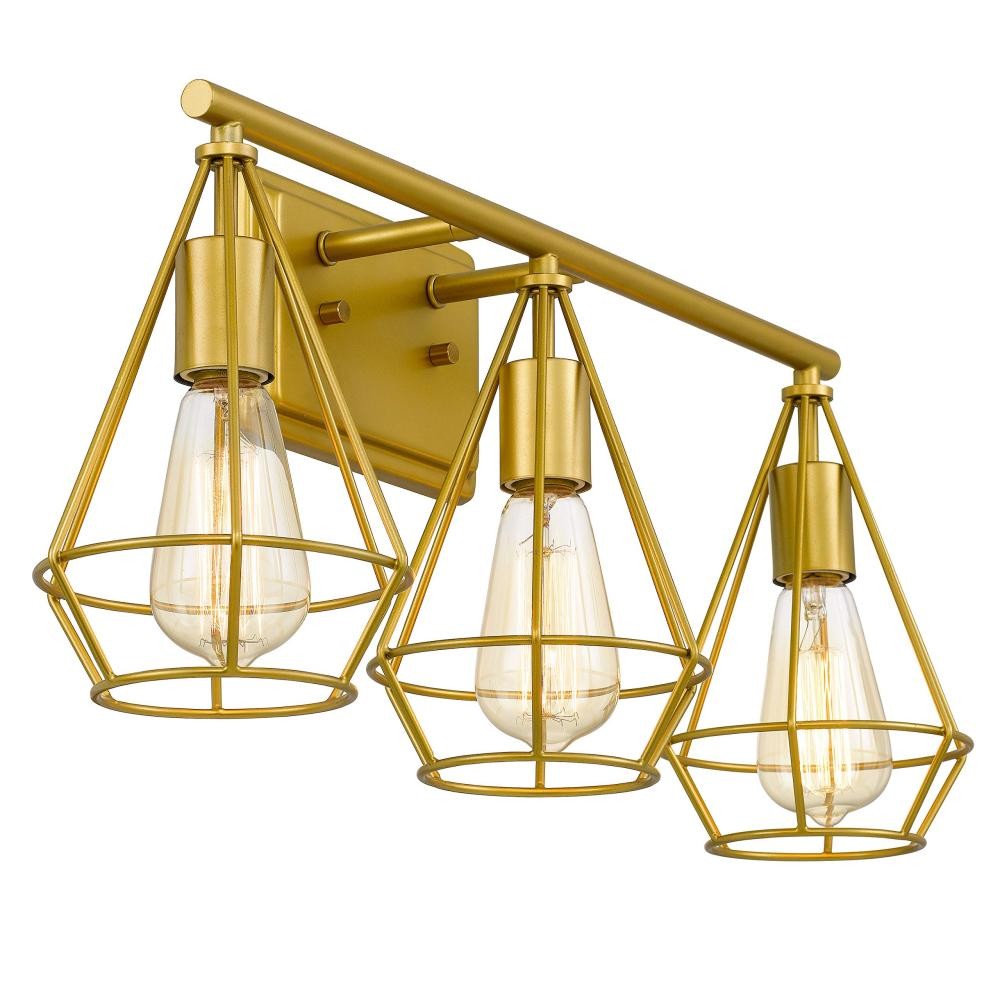 Vintage Industrial Design Gold Wall Light S144