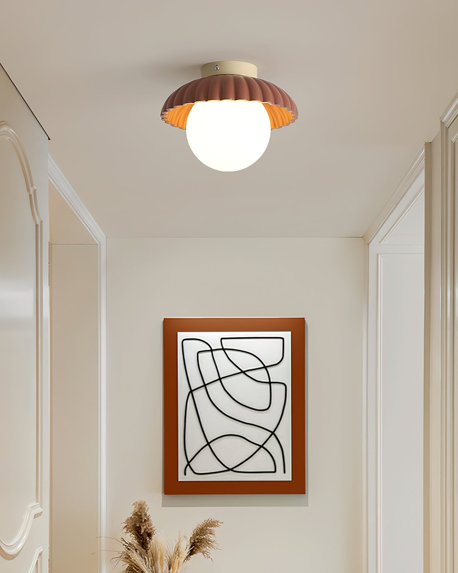 Alien Cream Glass Ceiling Light - Modern Nordic Ceiling Fixture M77
