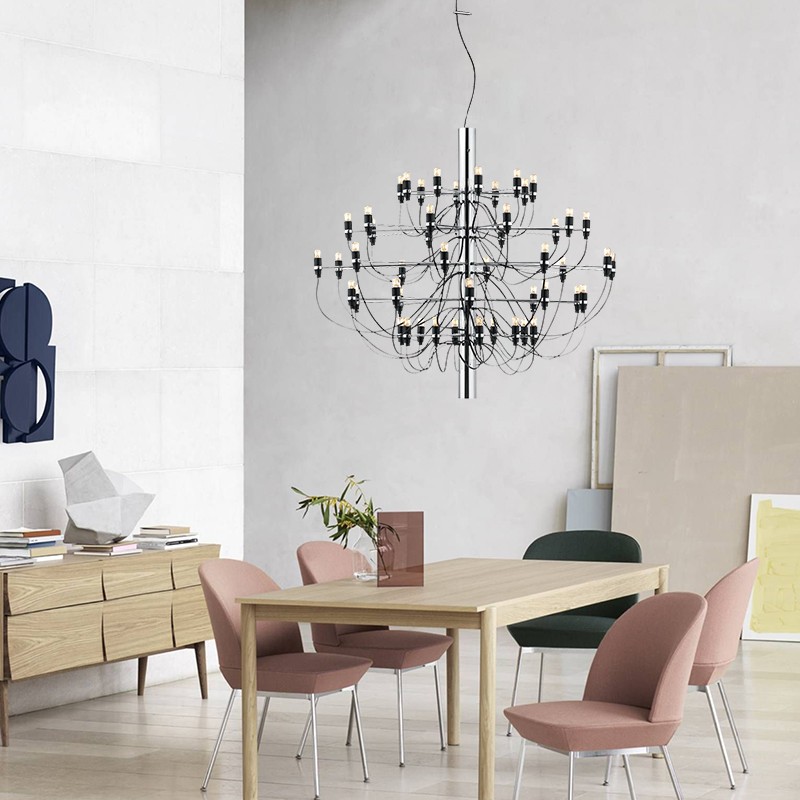 Tendrila Multi-Light Chandelier - Industrial Style Pendant Light for Dining Room