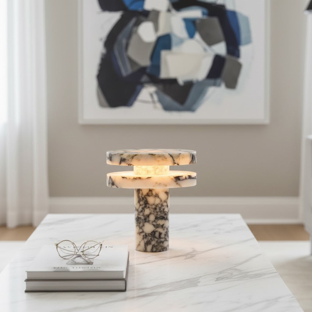 Pillar Marble Table Lamp T1791