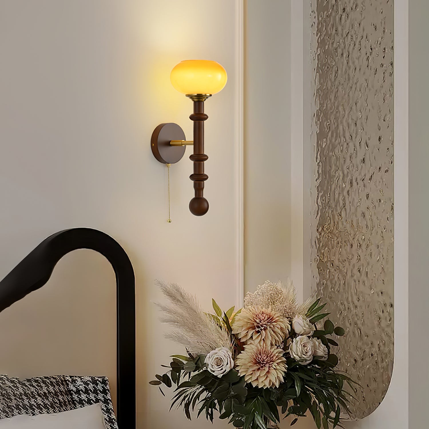Retro Solid Wood Series Wall Lamp M419