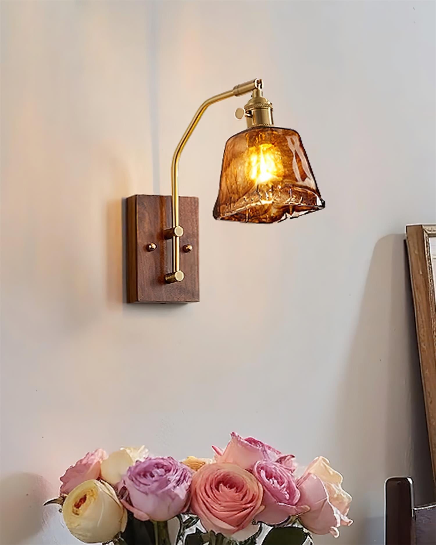 Vintage Morning Glory Shape Wall Lamp M83