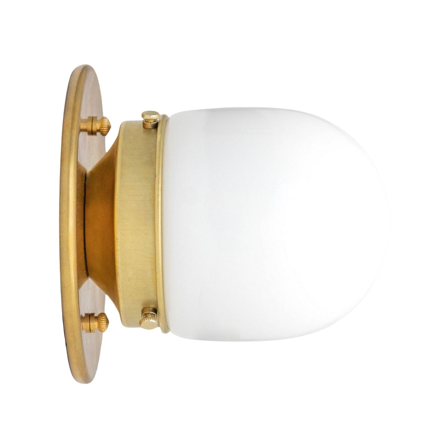 Opal Globe Ceiling and Wall Flush Mount - Art Deco Light for Corridor T300