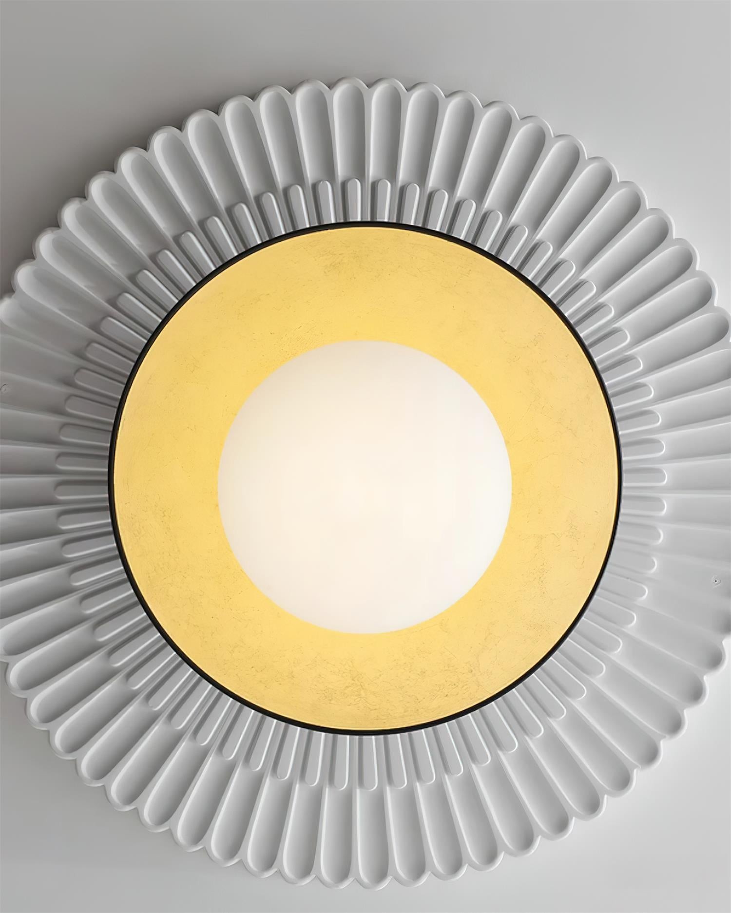 French Retro Flying Saucer Bowl Ceiling Light M134