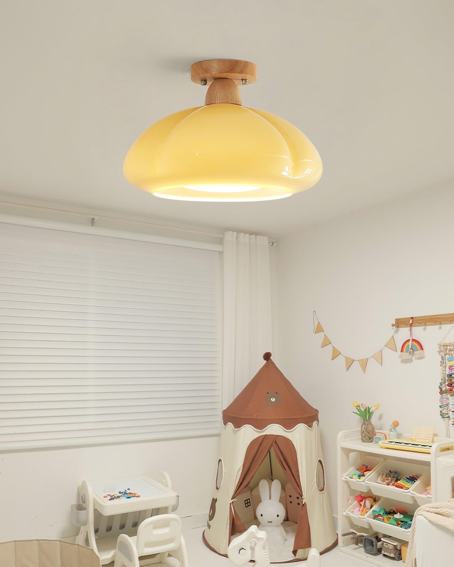 Pumpkin Glass Pendant Light For Kitchen M171