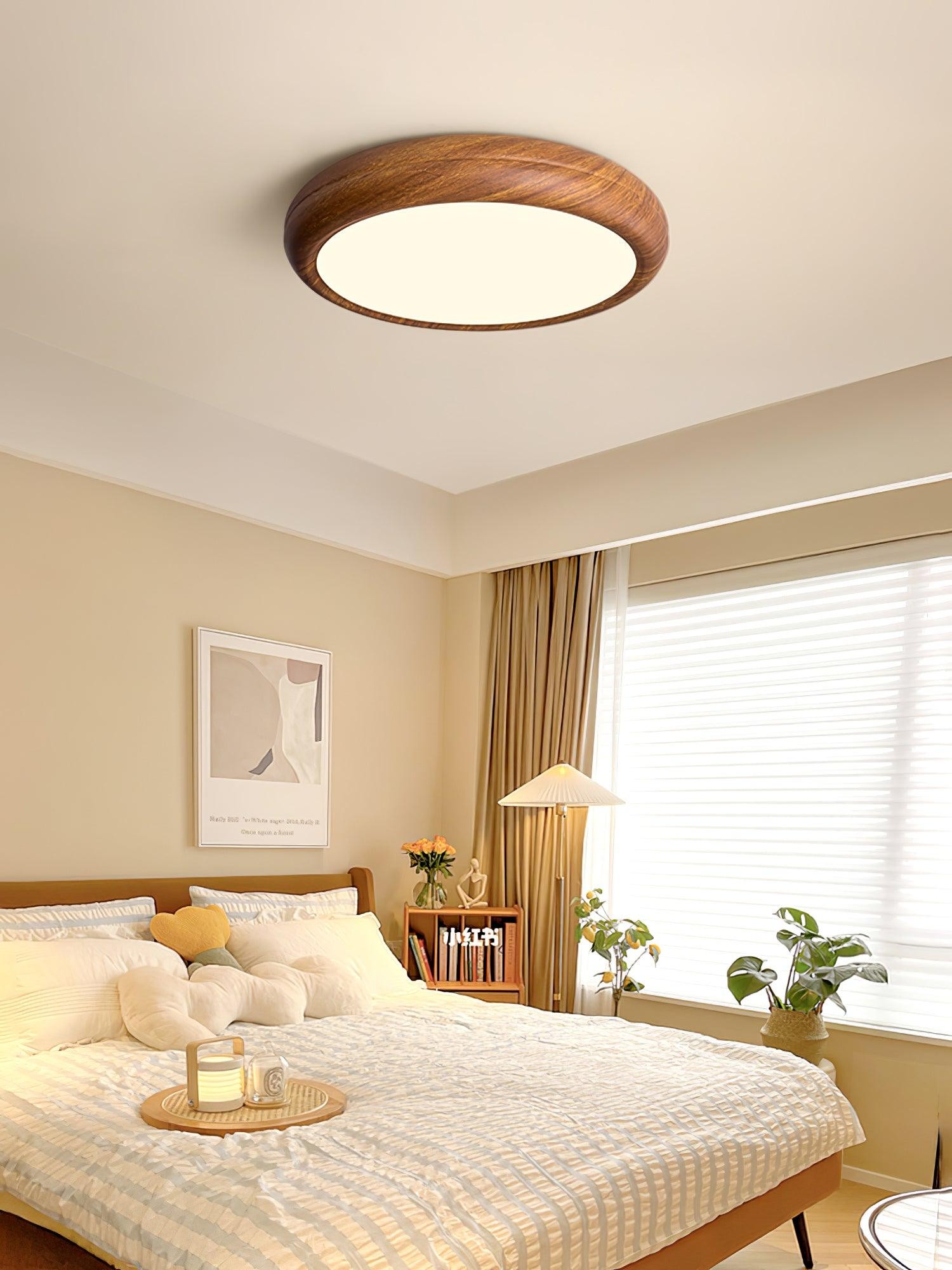 Wood Grain Round Ceiling Lamp M196