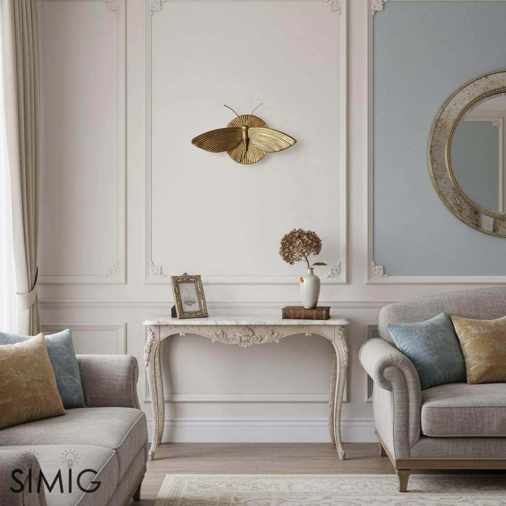 Mothriel Moth-shaped Wall Sconce - Sculptural Design Decorative Wall Light for Bedroom T1127