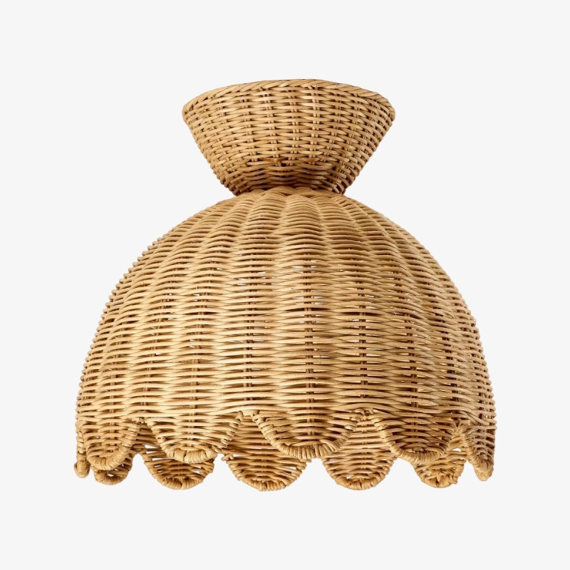 Rattalia Ceiling Light - Sculptural Flower Design in Natural Style for Kitchen Island T1093
