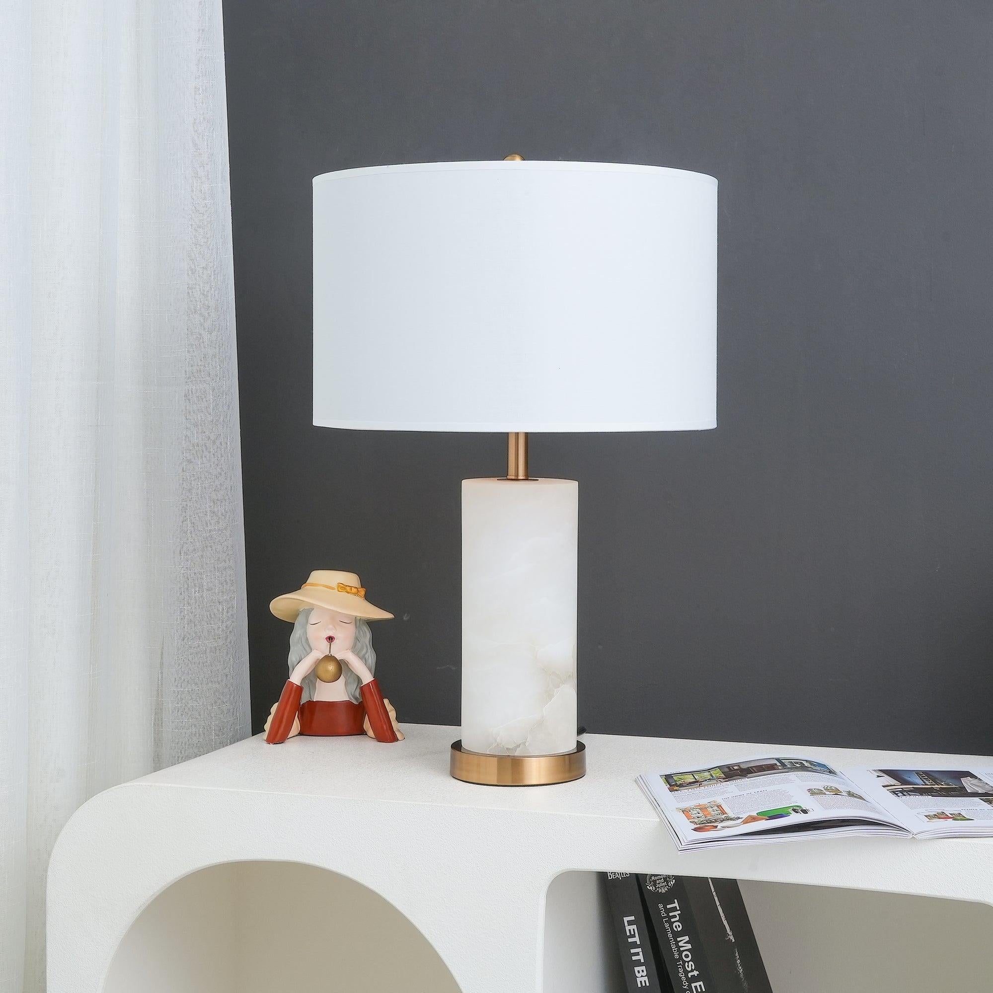 Lineham Alabaster Table Lamp T1714
