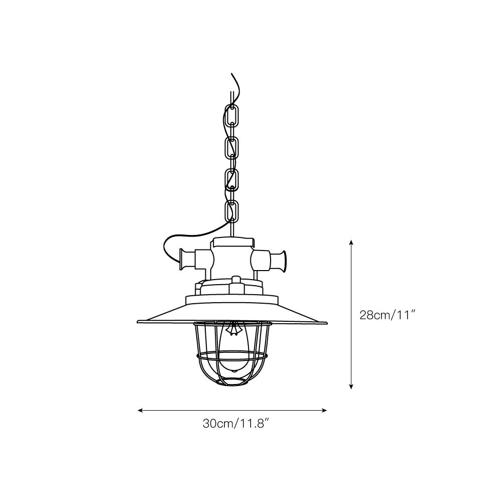 Bulkhead Cage Pendant Light T1853