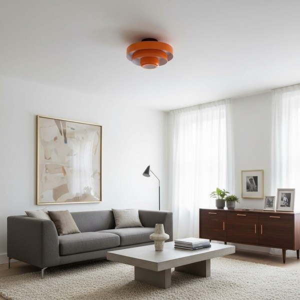 Veleora Triple Layer Disc Ceiling Light - Bauhaus Colorful Design S361