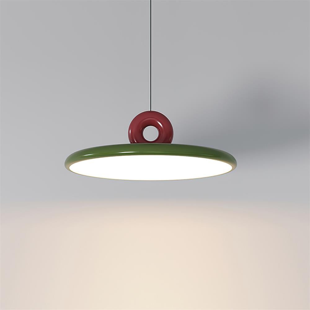 Cream Style Vertical Flying Saucer Pendant Lamp M167