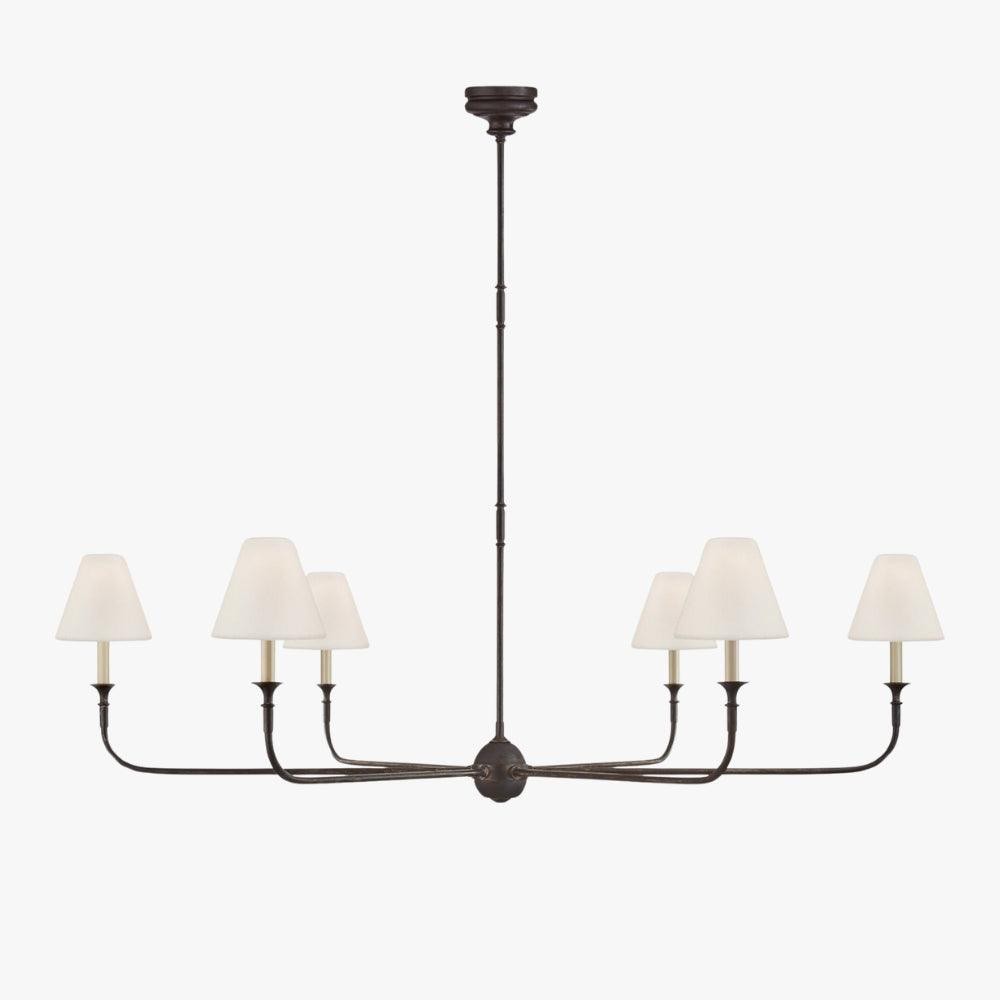 Piaf Geometric Metal Chandelier – Industrial Style for Dining Room T198