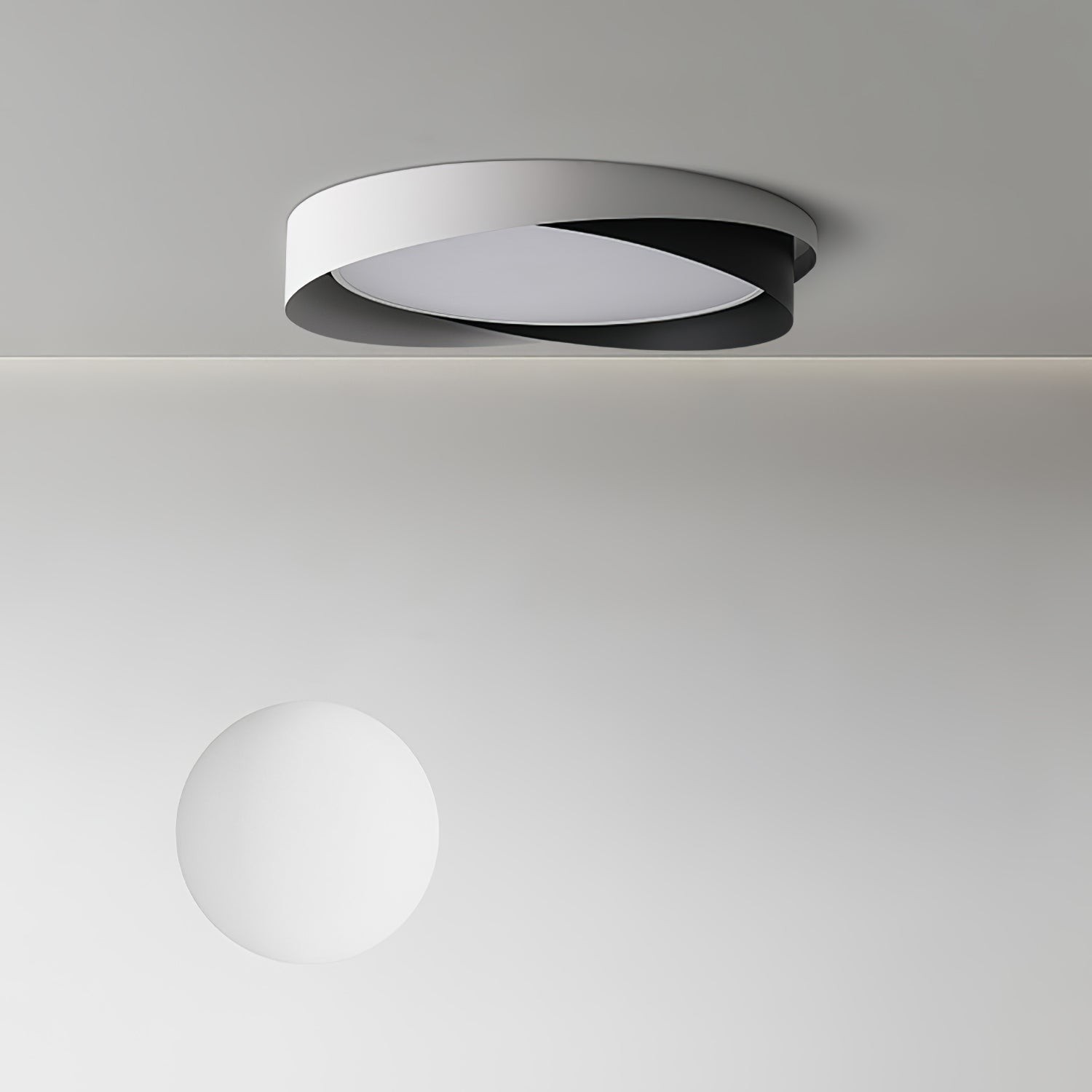 Nordic Style Modern Minimalist Wave Pattern Ceiling Lamp M424