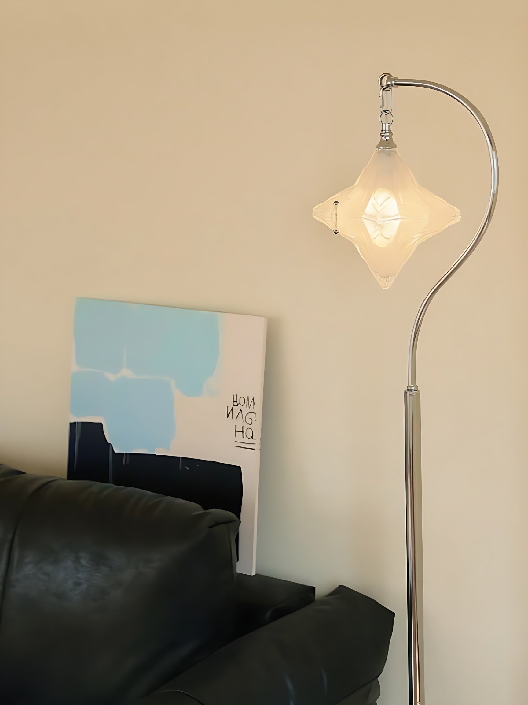 Art Deco Star Floor Lamp - Modern Standing Lamp for Living Spaces - Astris Orion T438