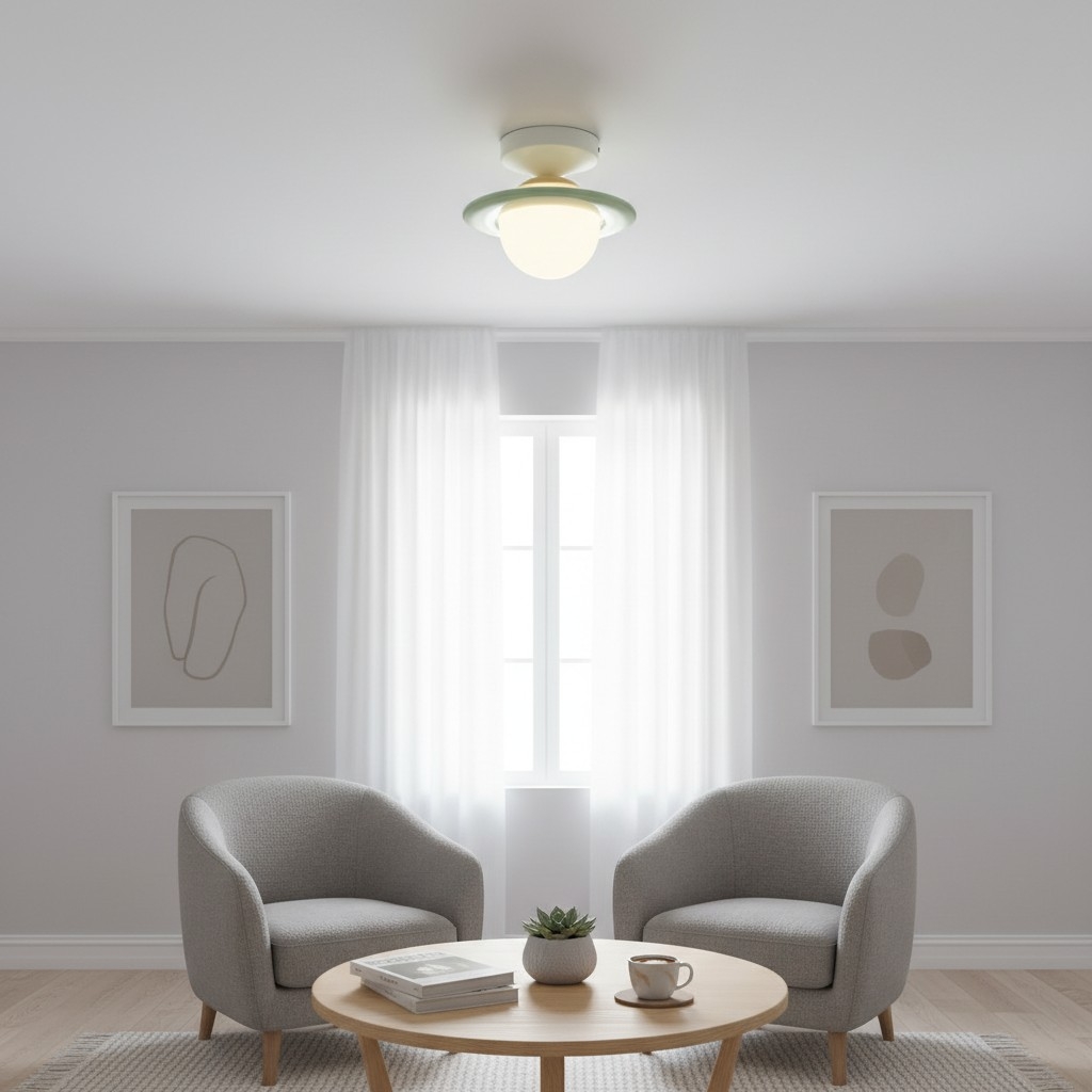 Olevira Modern Minimalist Colorful Ceiling Light - Mount for Bedroom or Living Room T1117