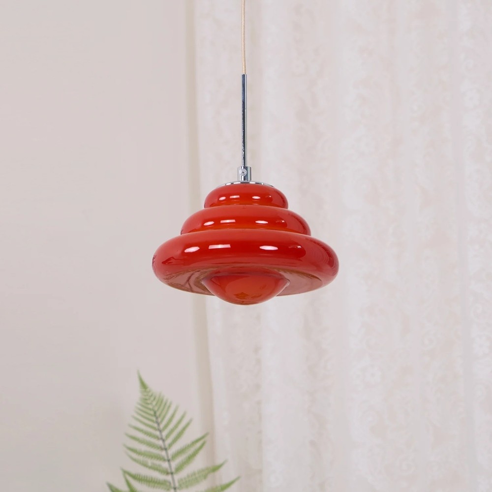 Tiered Pendant Lamp - Modern Glass and Metal for Dining Room S245