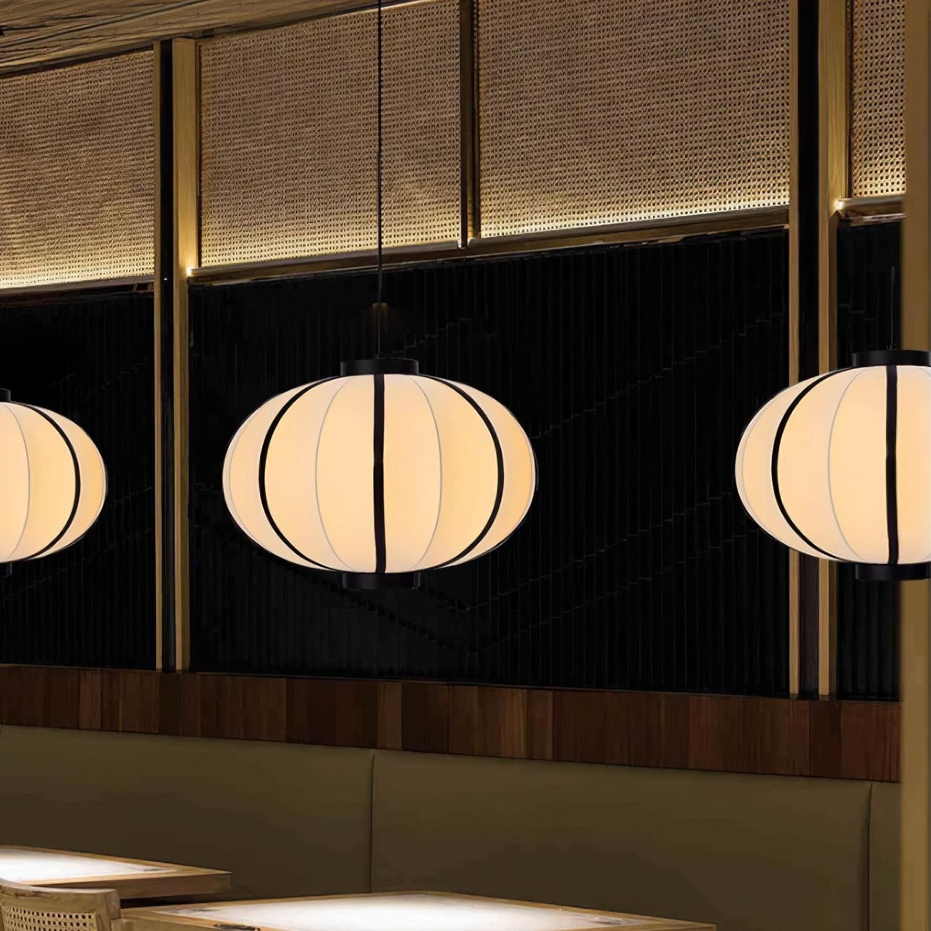 Minimalist Black and White Lantern Pendant Lamp M118