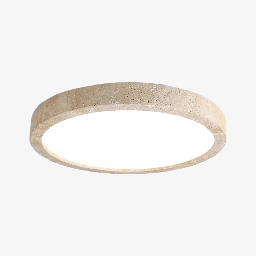 Zenthoris Travertine Ceiling Light Minimalist Flush Mount - Modern Ambient Hallway Lighting T1119