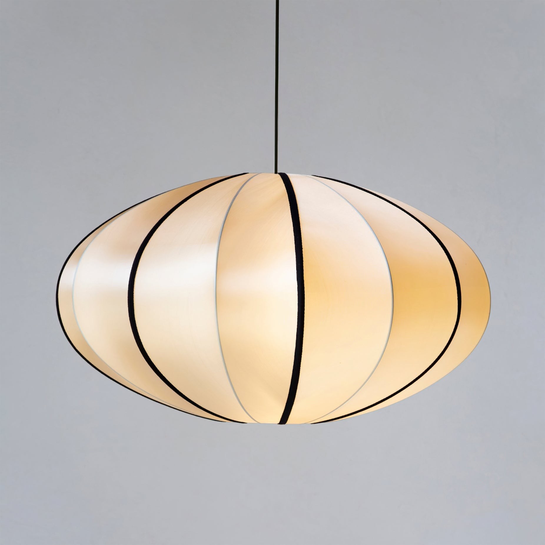Vintage Silk Lantern Pendant Lamp M473