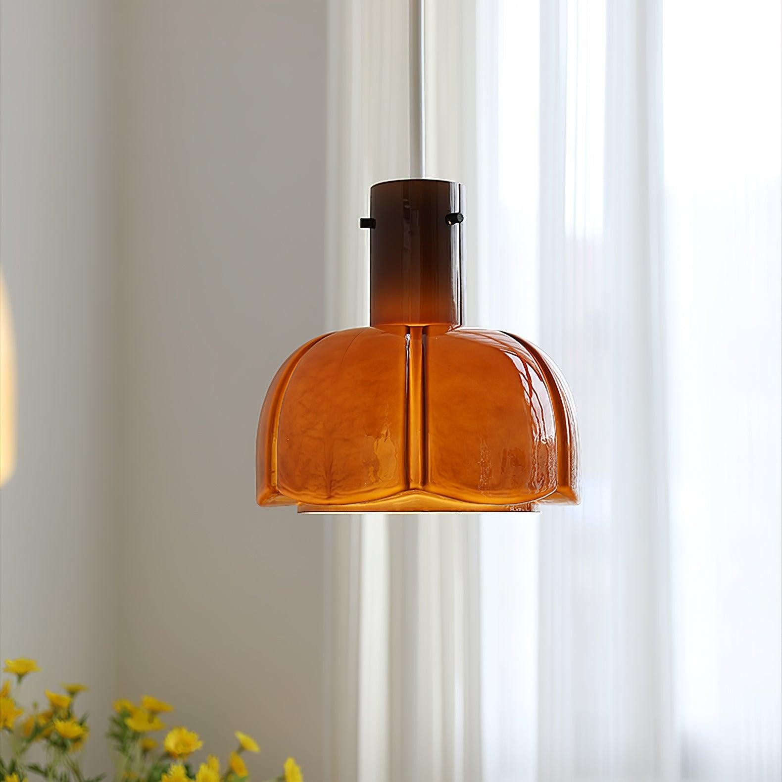 Medieval Style Glass Bud Pendant Lamp M352