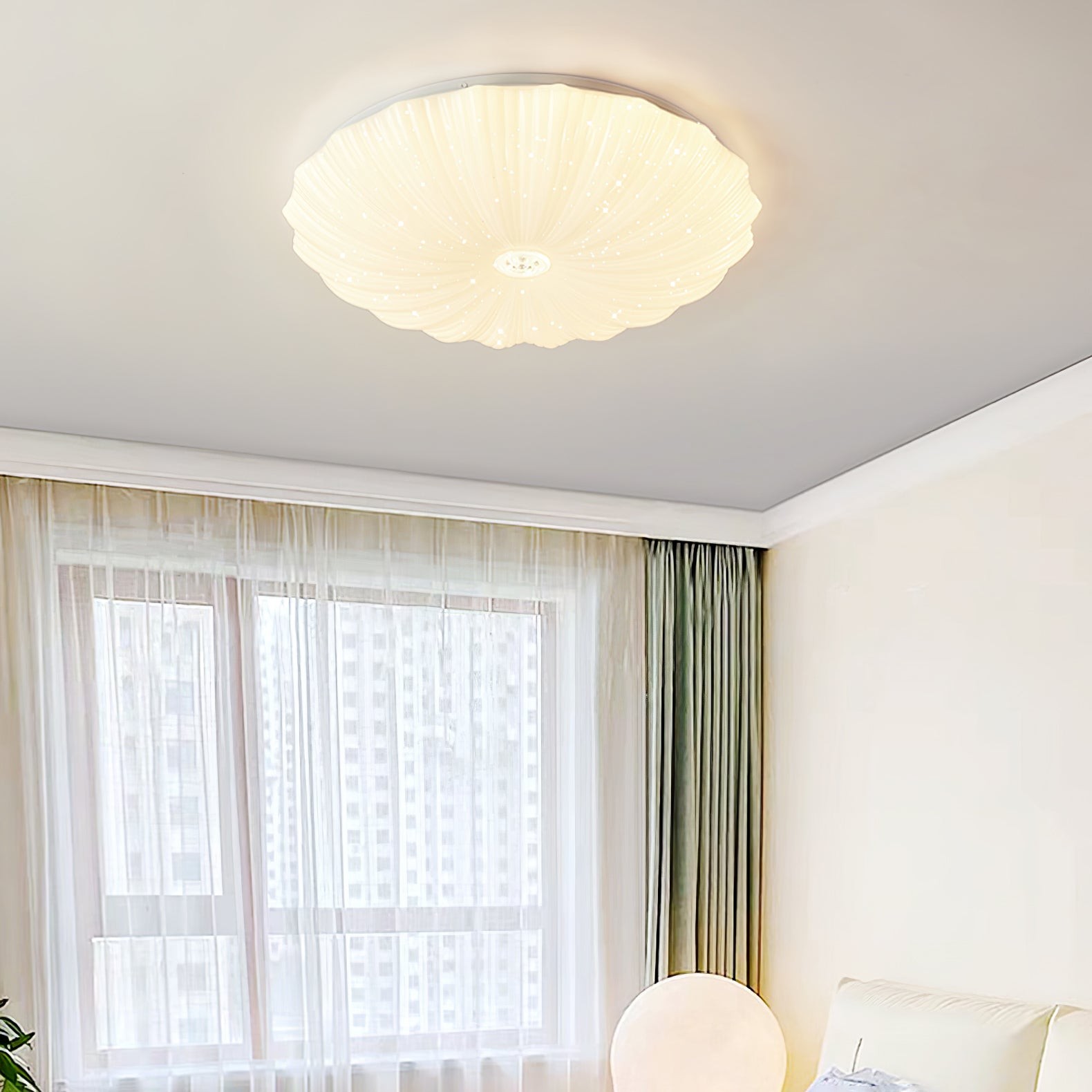 Acrylic Shell Round Ceiling Lamp M412