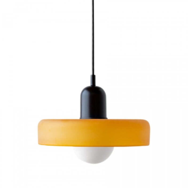 Morandi Glass Disc Orb Pendant Lamp S09