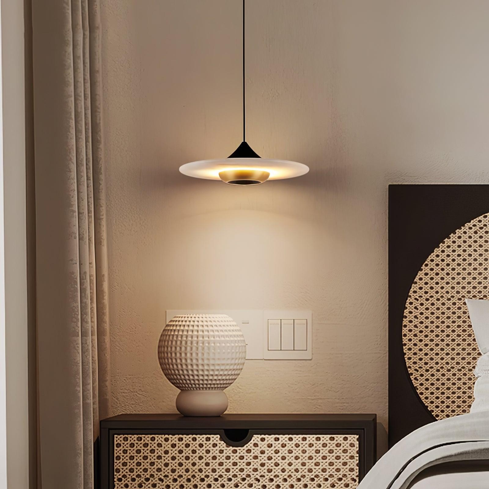 Flying Saucer Marble Pendant Lamp M455