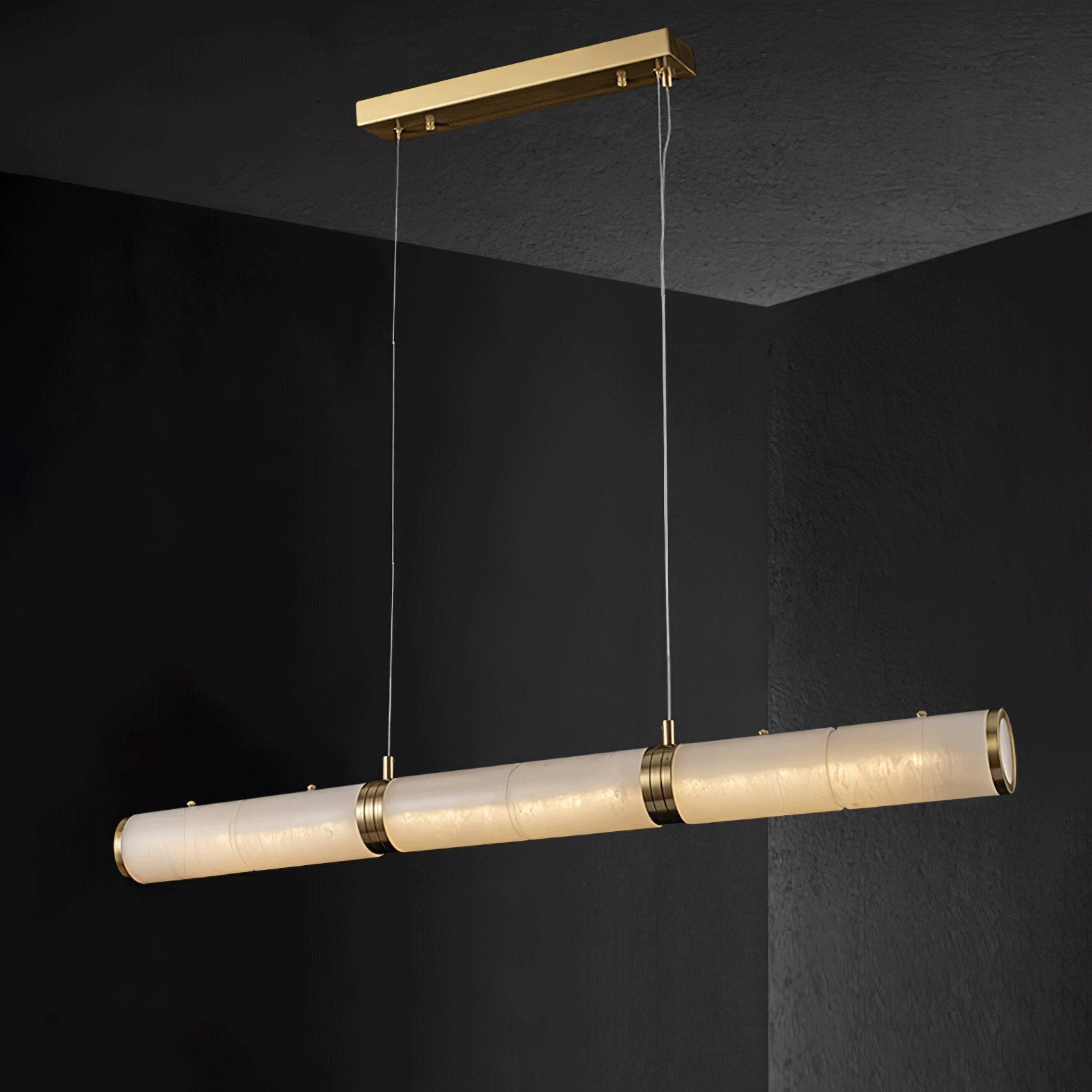 Luxurious Alabaster Beam Pendant Light M581