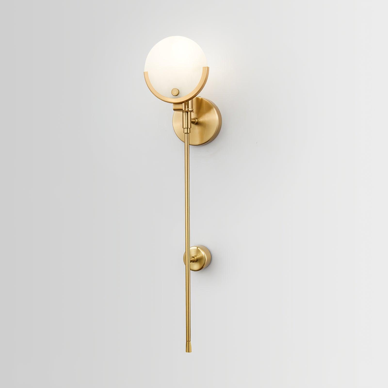 Ava Brass Alabaster Wall Lamp T1612
