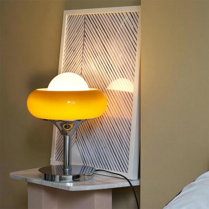 Bauhaus Glass Creative Egg Tart Table Lamp S141