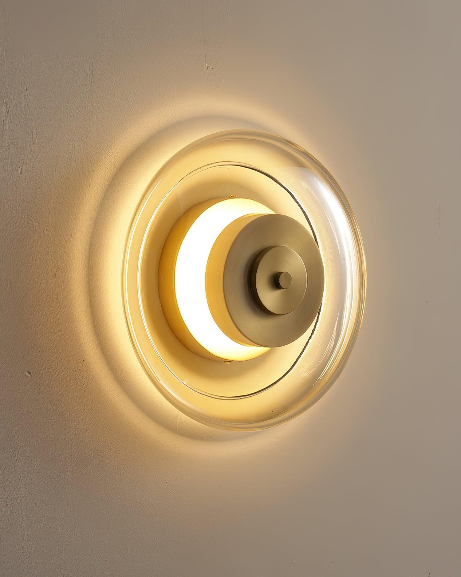 Postmodern Brass Glass Wall Lamp M112