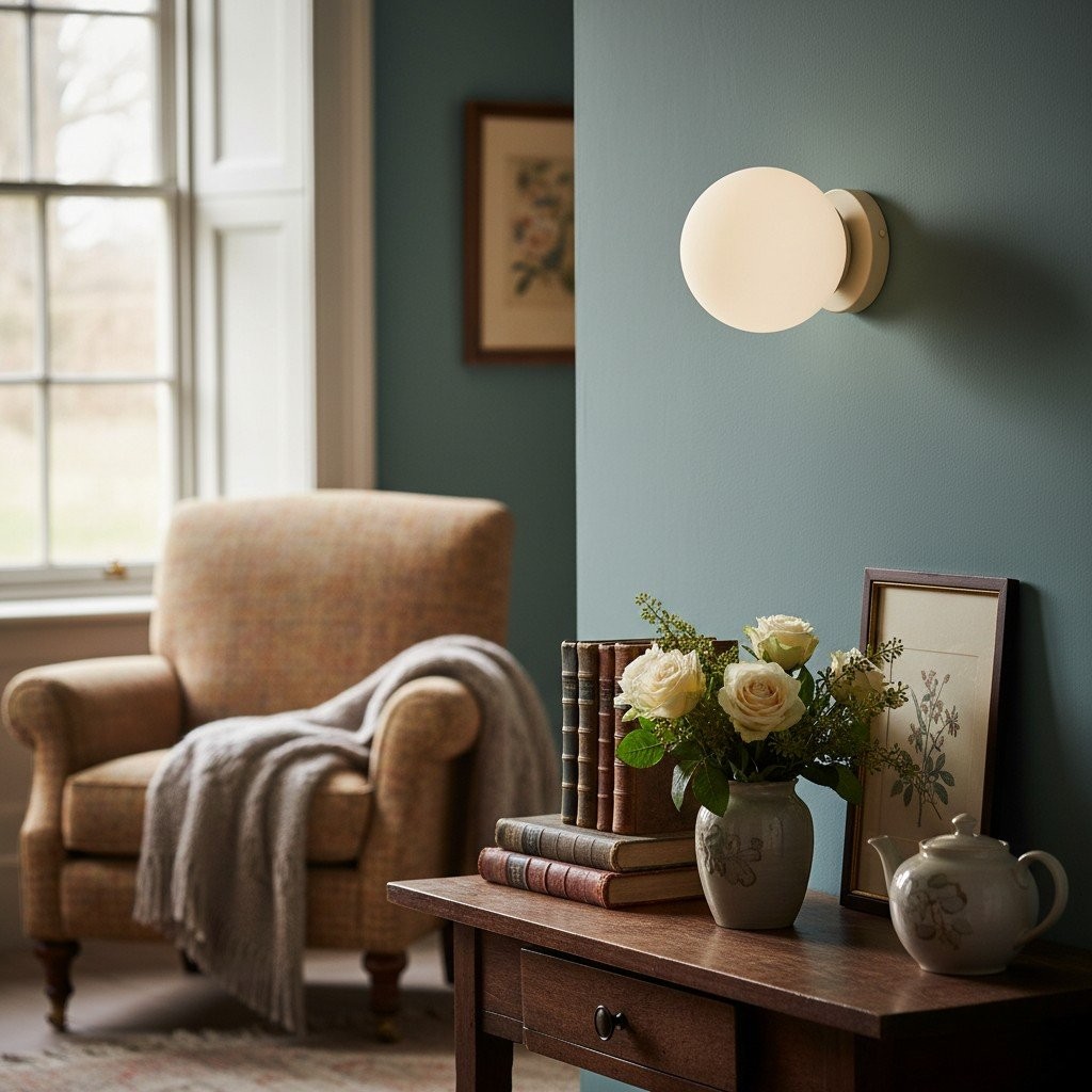 Glorica Glass Globe Wall Sconce - Multi-Color Modern Minimalist Light T359