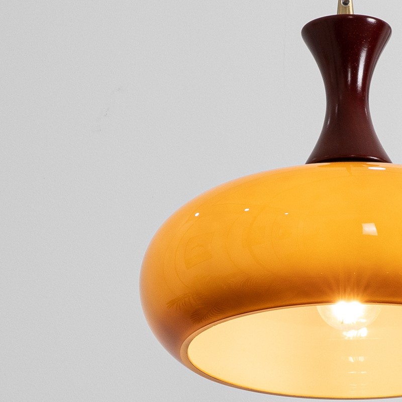 Retro Bauhaus Glass Pendant Light S86