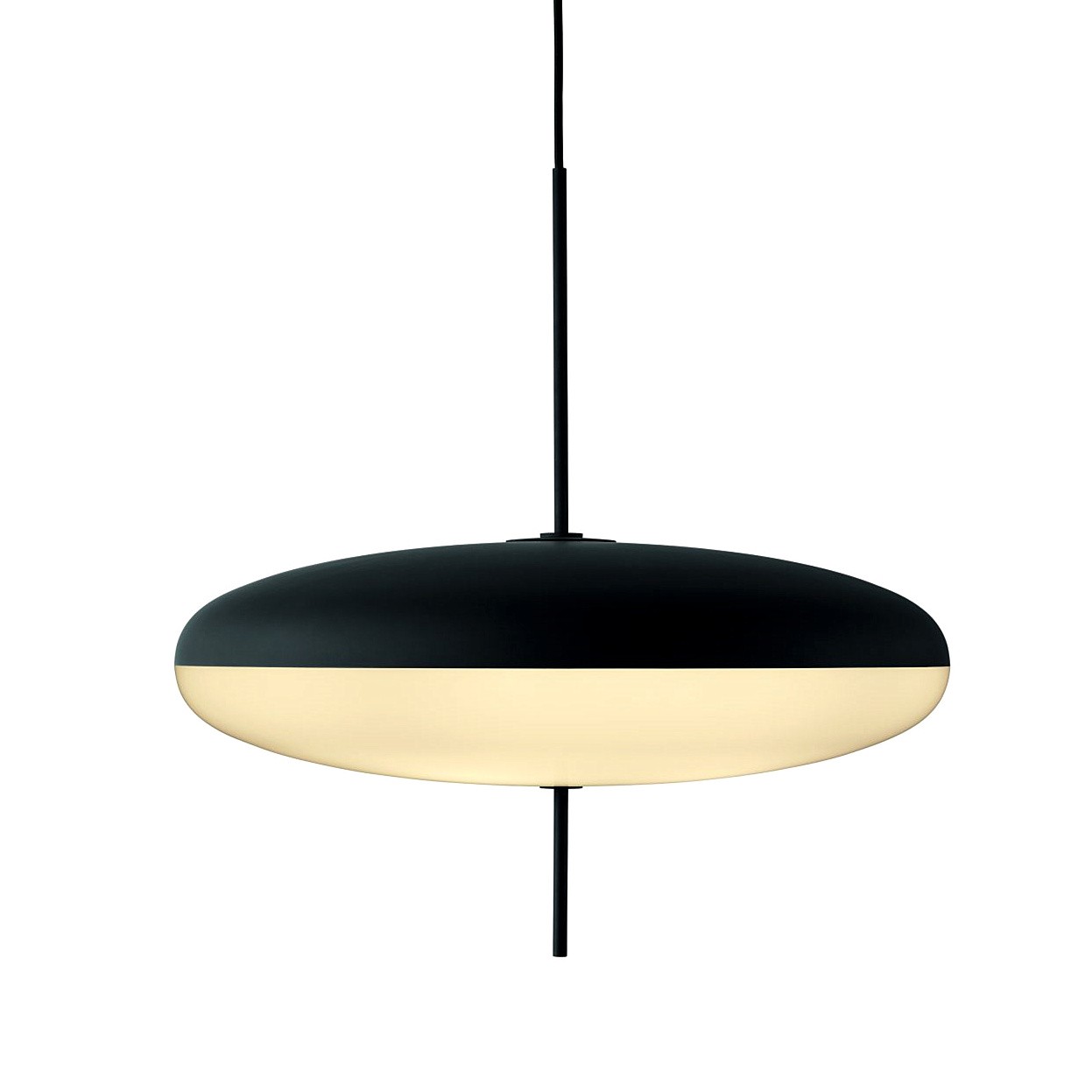 Modern Oval Pendant Light – Metal and Acrylic Pendant Lamp for Living Room