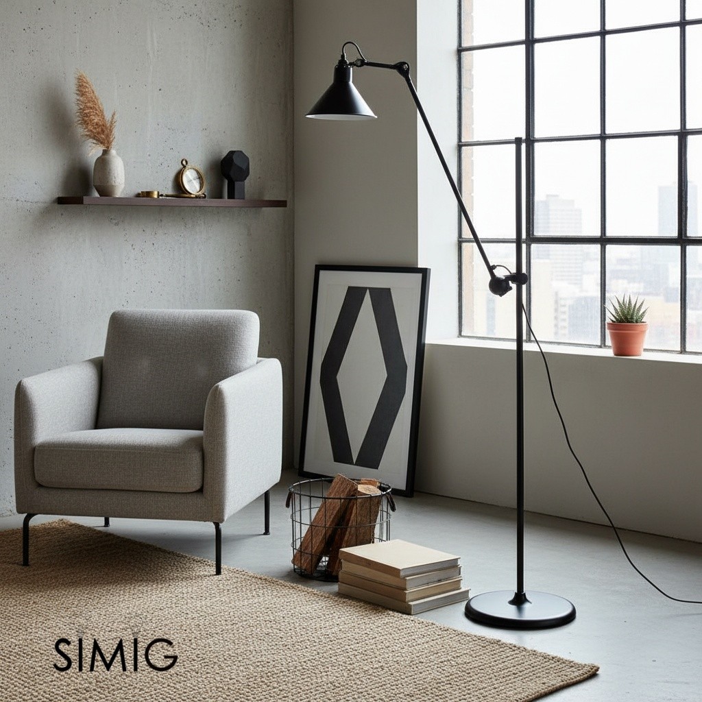 Nordic Rotatable Swing Arm Floor Lamp S113