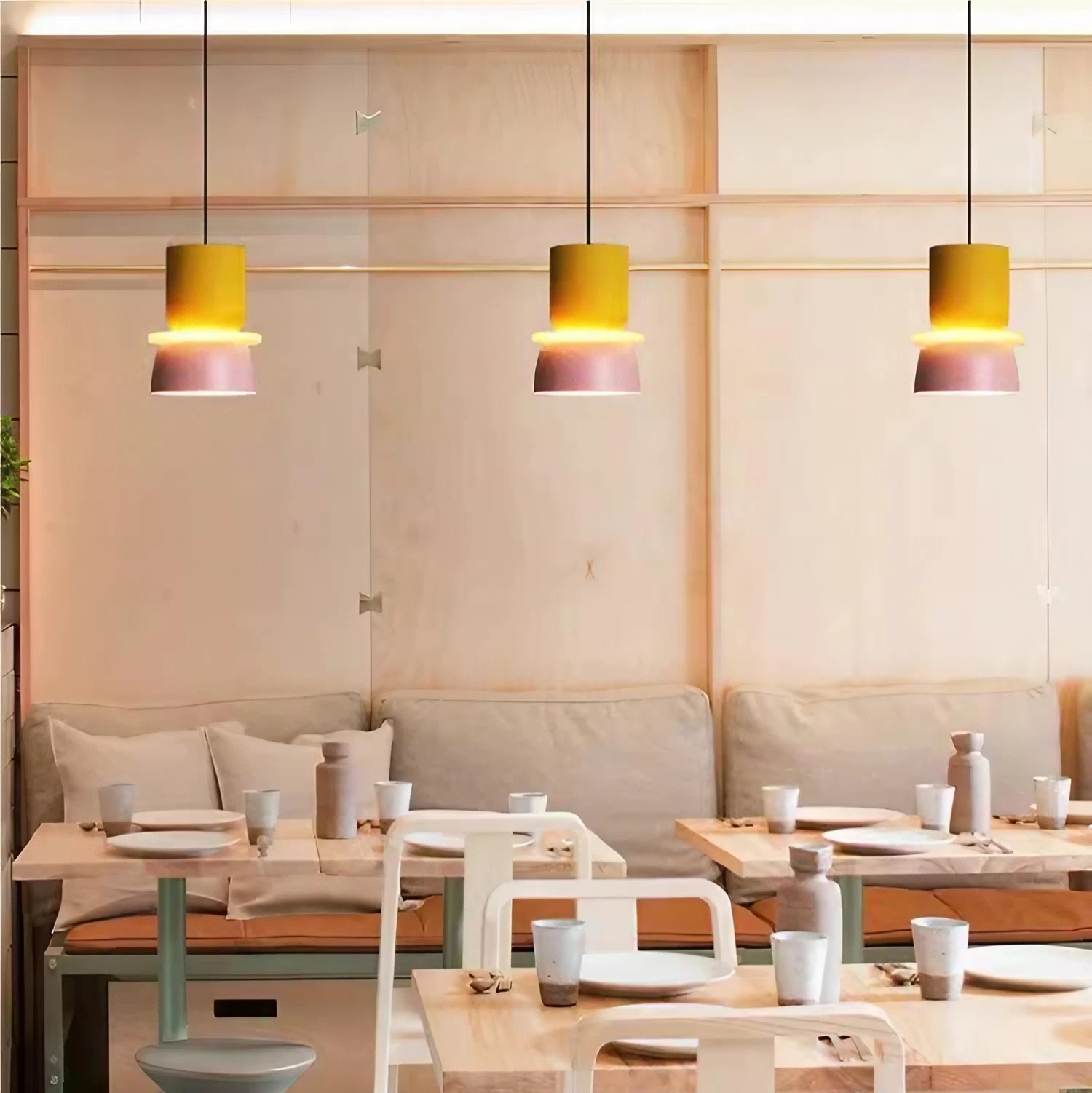 MACRI Color Block Nordic Pendant Light for Living Room