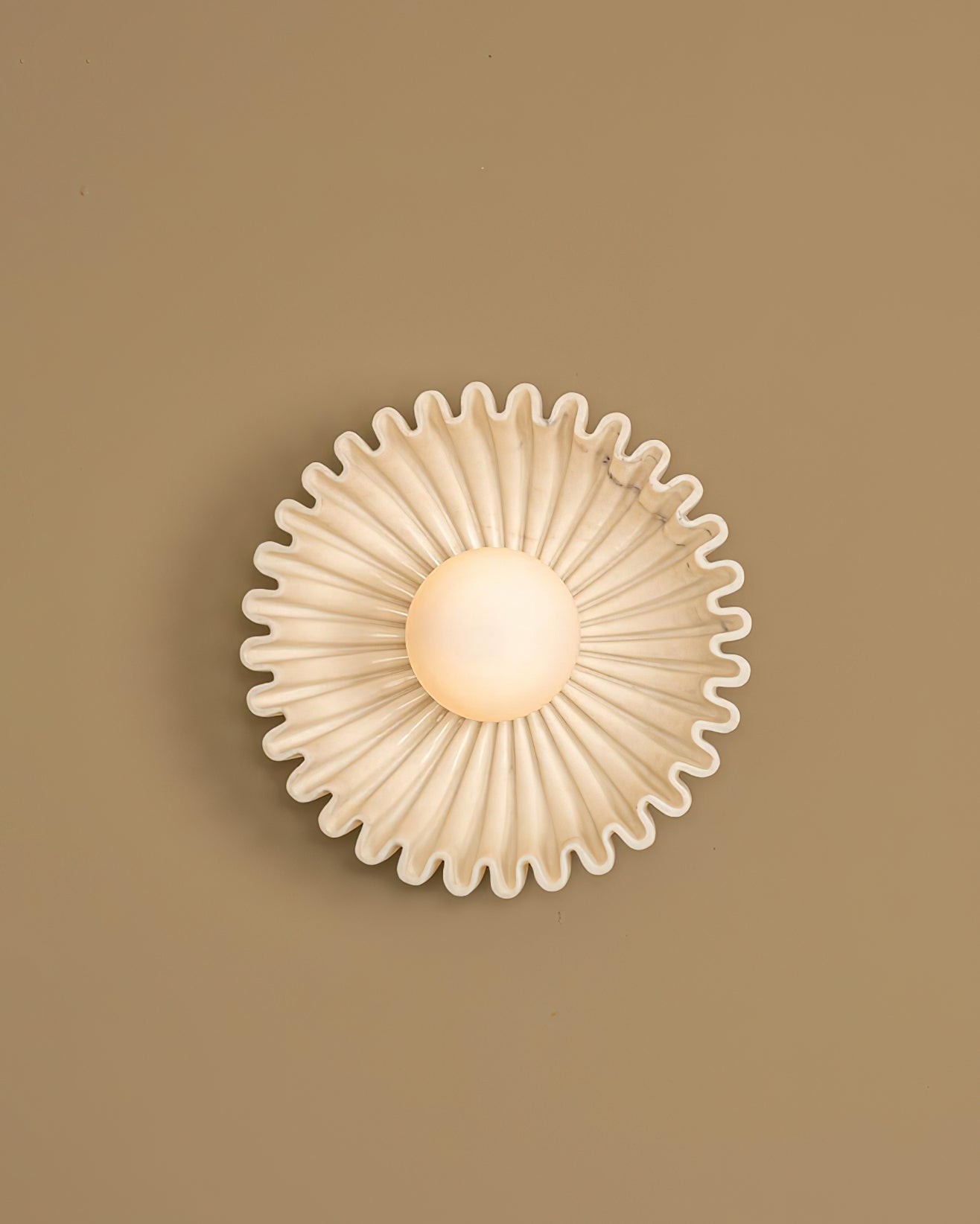 Plastic Lampshade Ceramic Flower Wall lamp M184