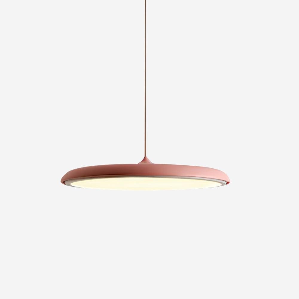 Modern Metal Saucer Pendant Light – Slim Design with LED Lighting M45