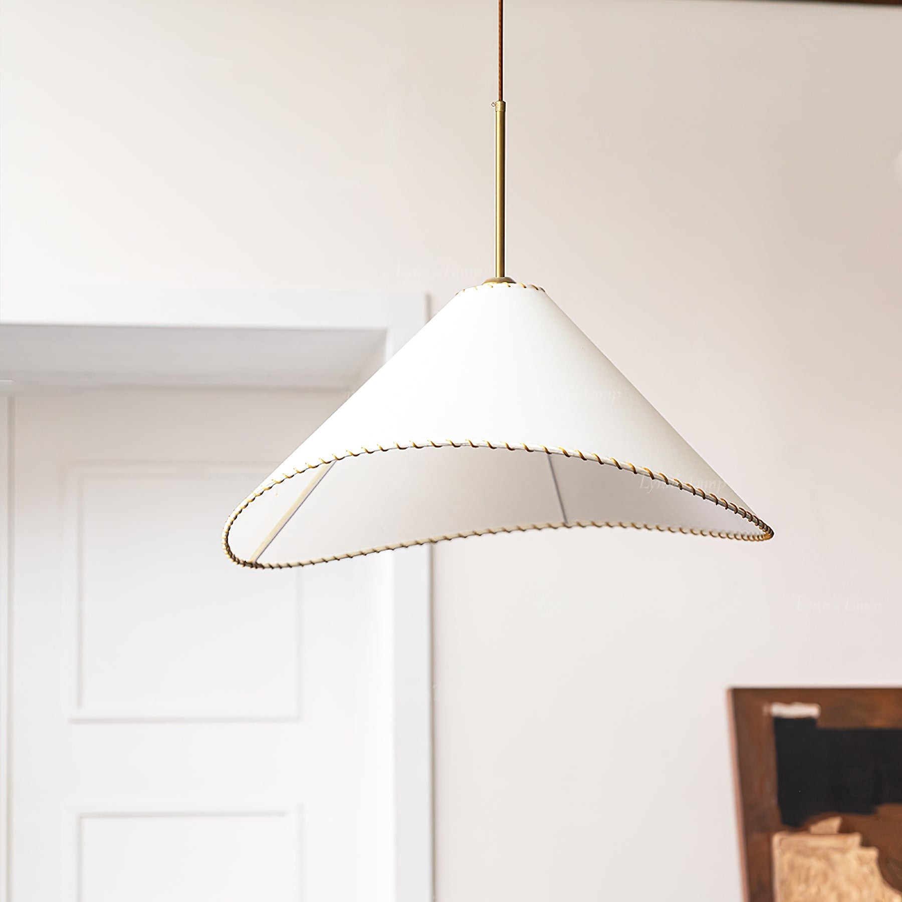 Twisted Shade Fabric Pendant Lamp M490