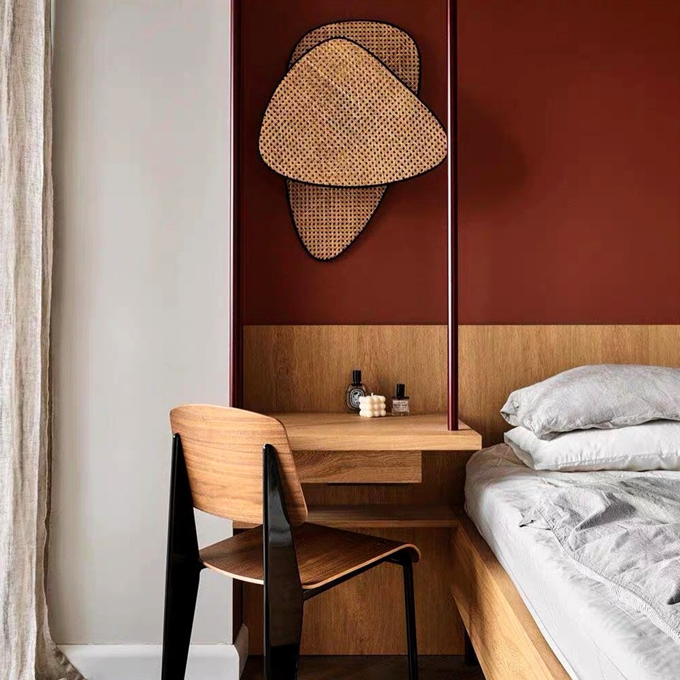 Rustic Wall Light – Rattan Design for Living Room