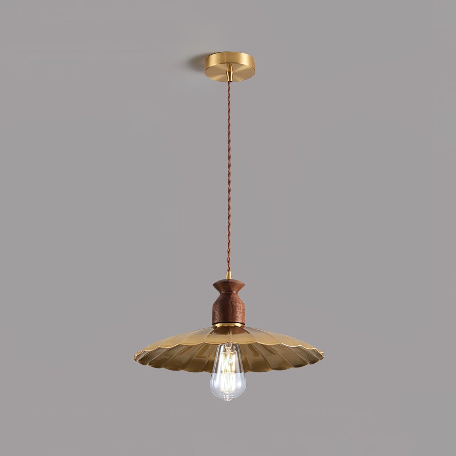 Brass Crest Pendant Light T1581