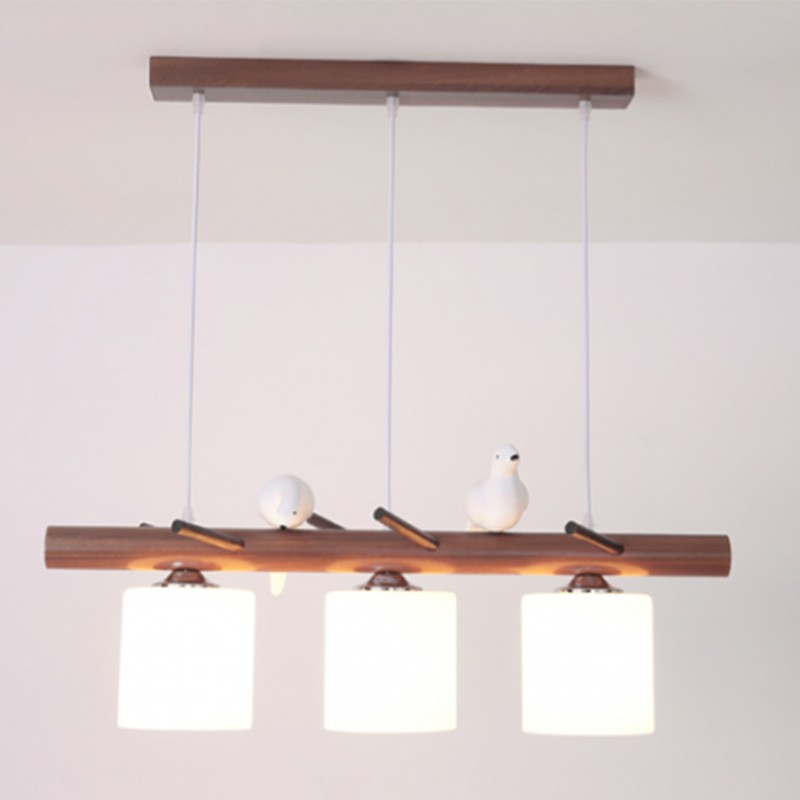 BIRDY Wooden Pendant Light