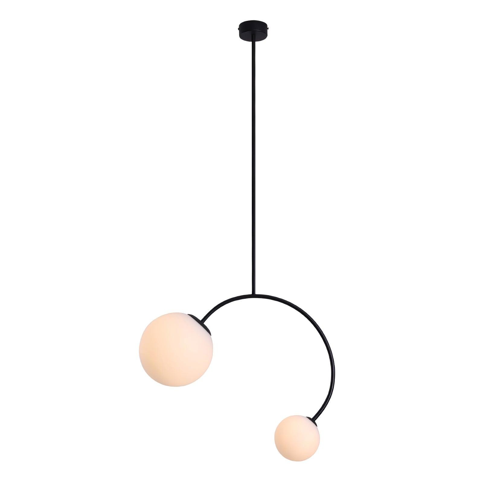 Creative Double Heads Glass Pendant Lamp M389