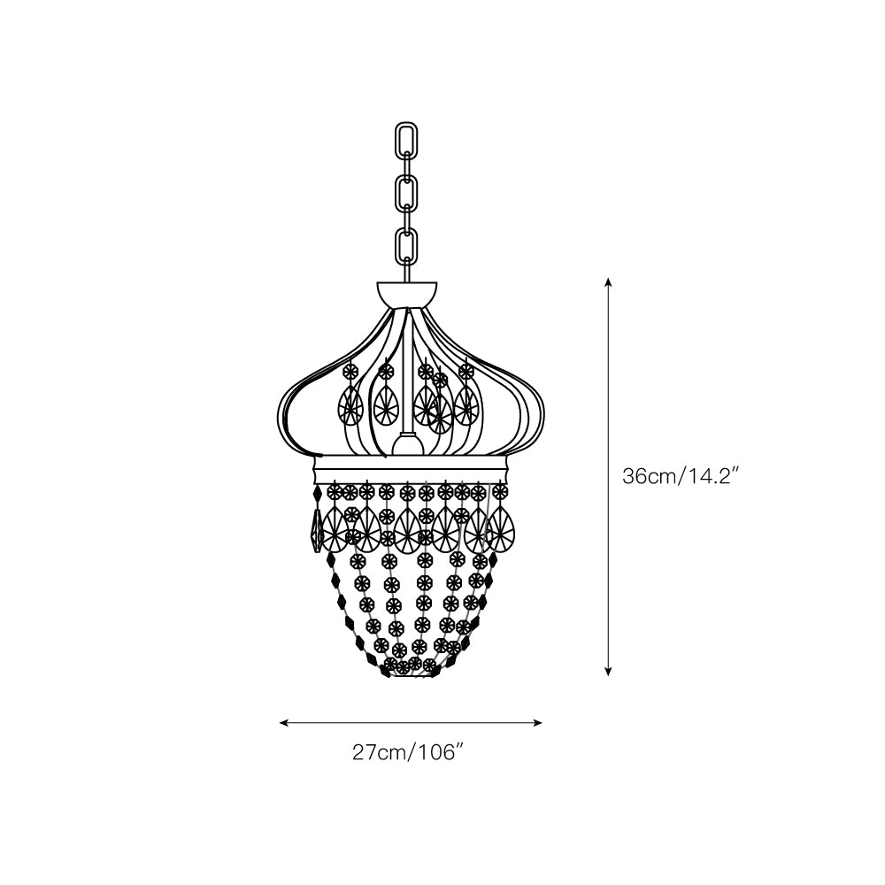 Abella Tear Drop Chandelier T1741