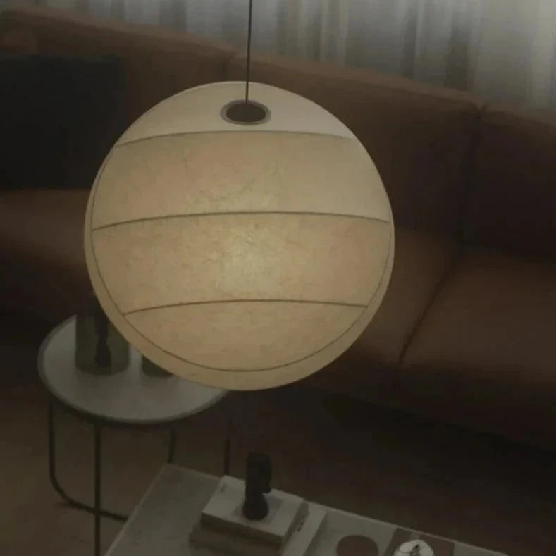 Wabi Sabi Silk Ball Japandi Pendant Light T2107